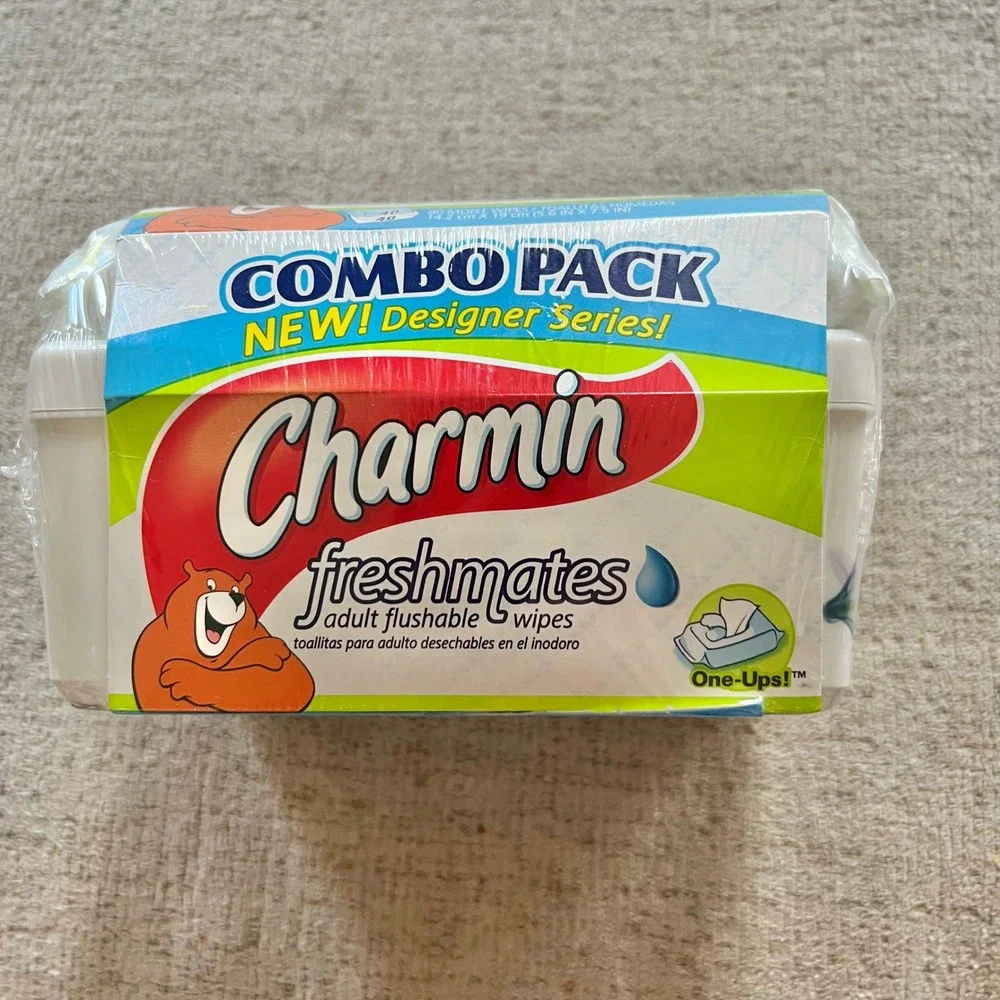 Charmin Freshmates Adult Flushable Wipes Designer Series Combo Pack 80 Count